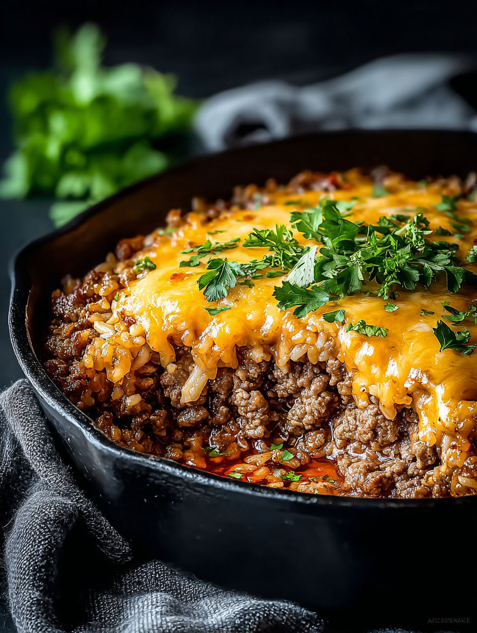 Bild zeigt Käsige Mahlzeit.