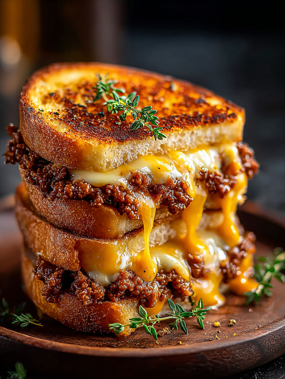 Ein Stapel gegrilltes Flank Steak mit Balsamico Caprese.