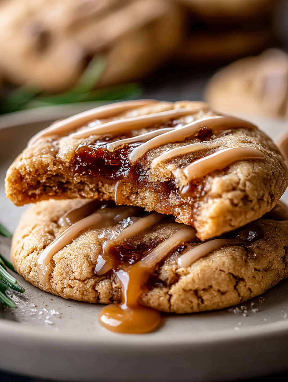 Brauner Zucker Ahorn Kekse mit Zuckerguss.
