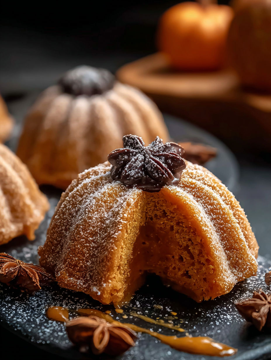 Kürbis-Frischkäse-Kugeln auf dem Tisch.