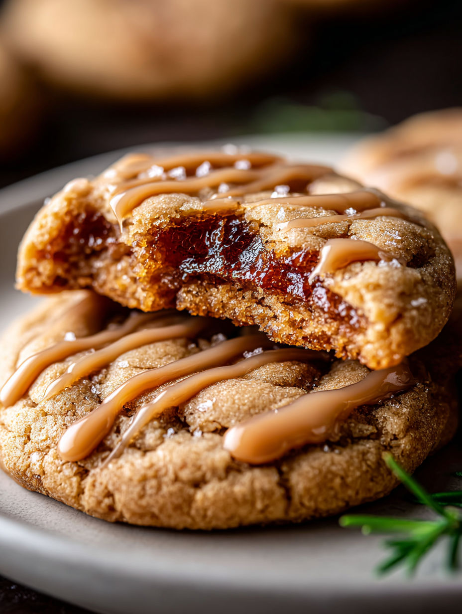 Ein Teller mit Ahorn-Braunzucker-Keksen.