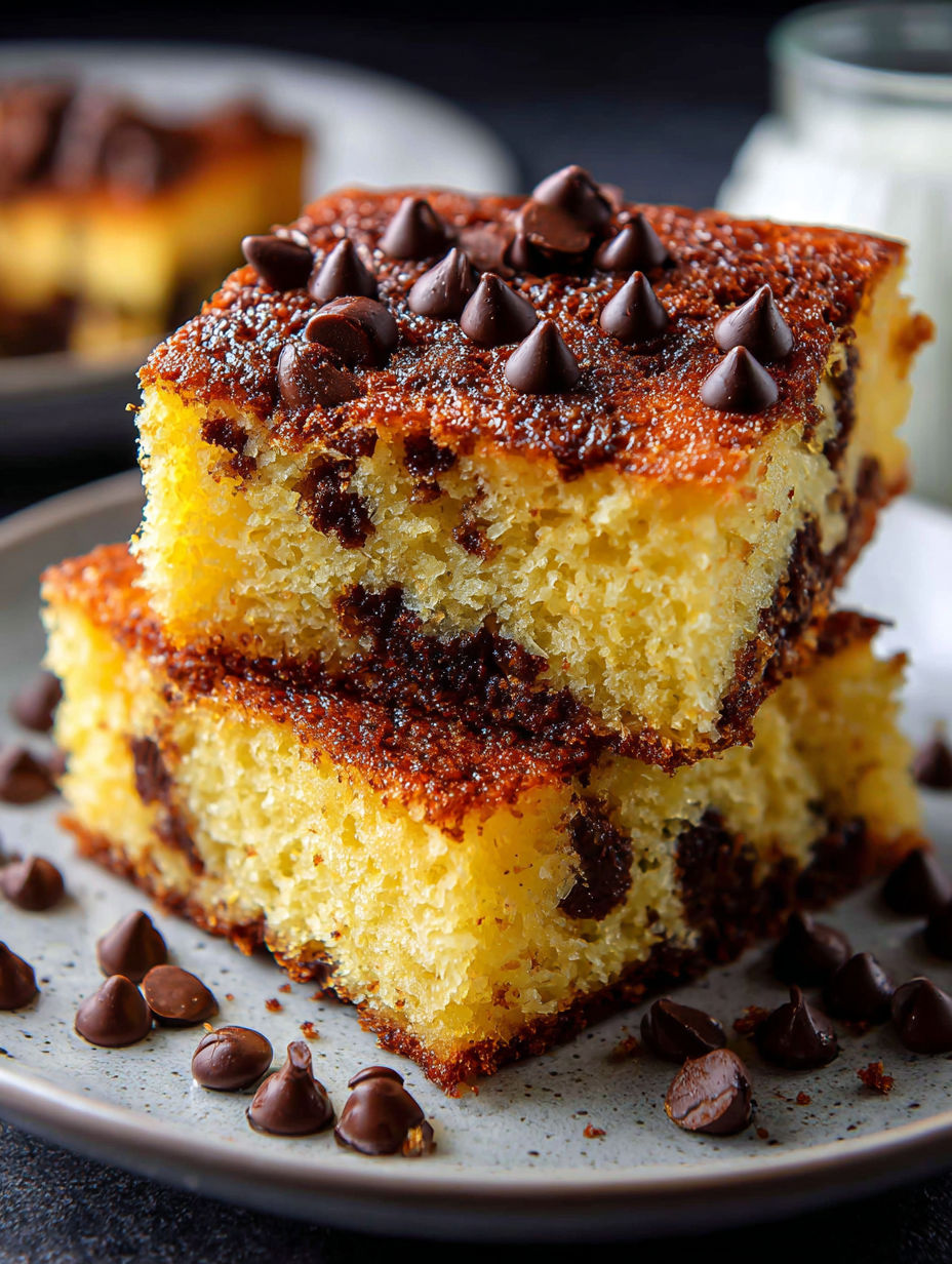 Ein Stück Schoki Kuchen.