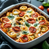 Tortellini-Auflauf mit Tomaten und Mozzarella Rezept