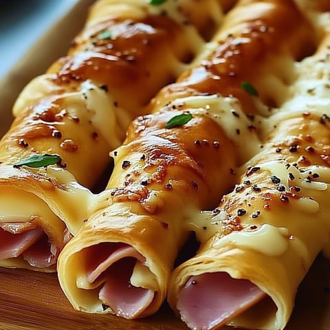 Knusprige Schinken-Käse-Sticks aus Blätterteig – Einfaches Party-Fingerfood rezept