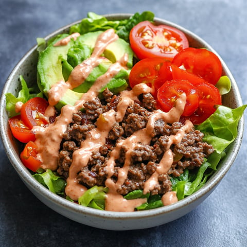 Healthy Burger in a Bowl