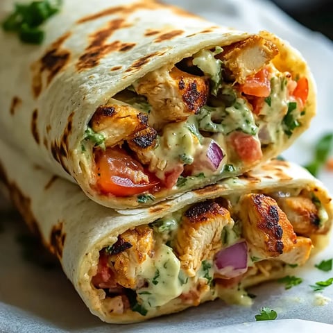 Chipotle Ranch Hähnchen Wrap