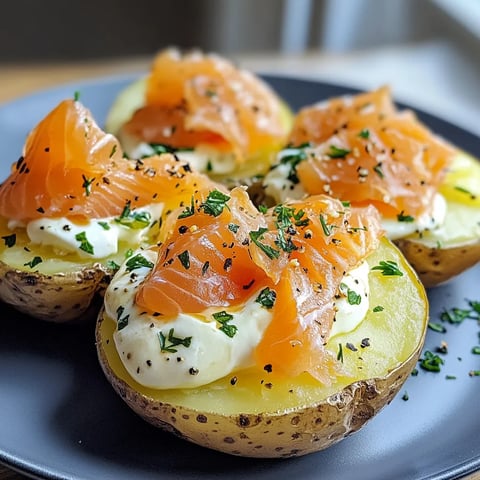Ofenkartoffeln mit Raucherlachs