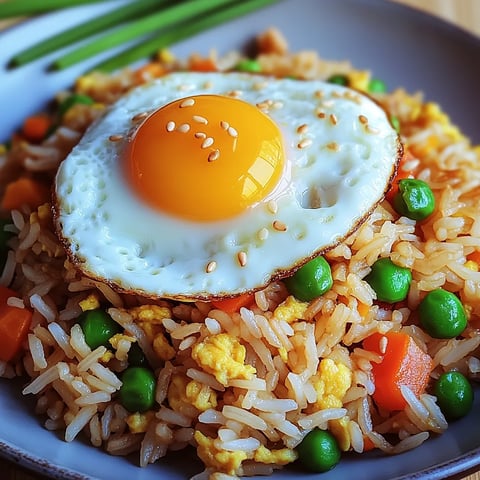 Bratreis mit Ei und Gemuse