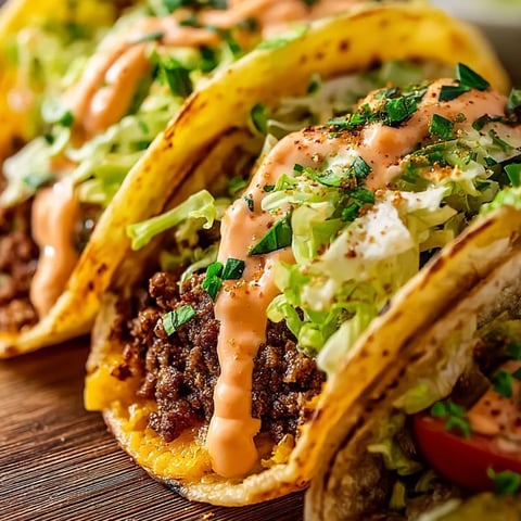 Ein Taco mit Salat und Tomate.