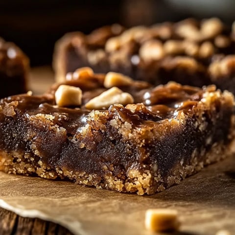Ein Stück Schokoladenkuchen mit Nüssen obendrauf.