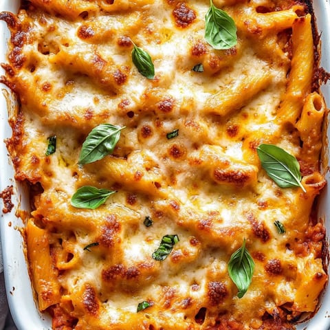 Ein Pastagericht mit grünen Blättern obendrauf.