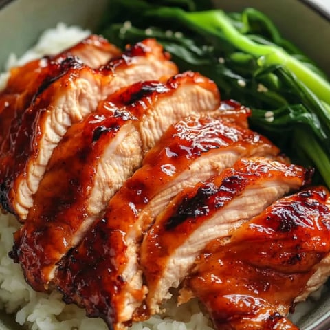 Ein Teller mit Reis und Fleisch.