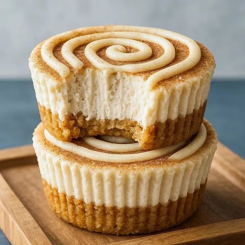 Ein Gebäck mit einer spiralförmigen Dekoration.