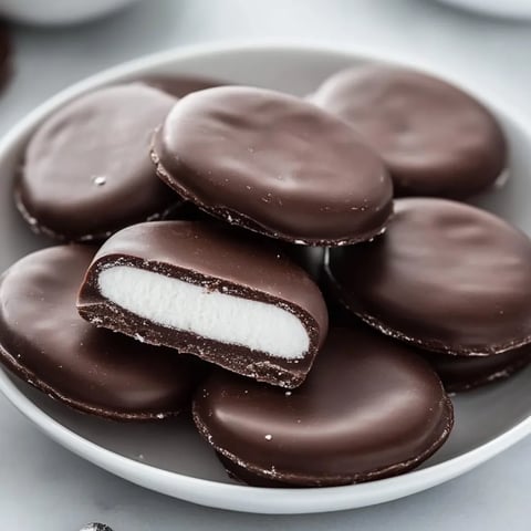 Eine Schüssel mit Schoko- und weißen Keksen.