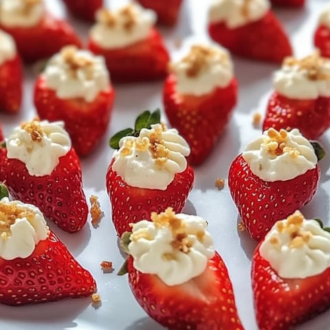 Ein Teller mit Erdbeeren und Sahne.