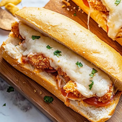 Ein Sandwich mit Fleisch und Käse auf einem Holztisch.