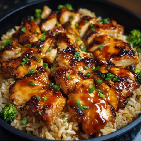 Ein Teller mit Reis, Fleisch und Gemüse.