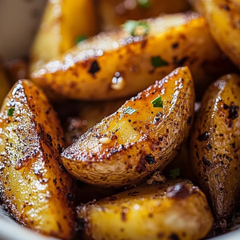 Eine Schale Kartoffeln mit grünen Kräutern oben drauf.