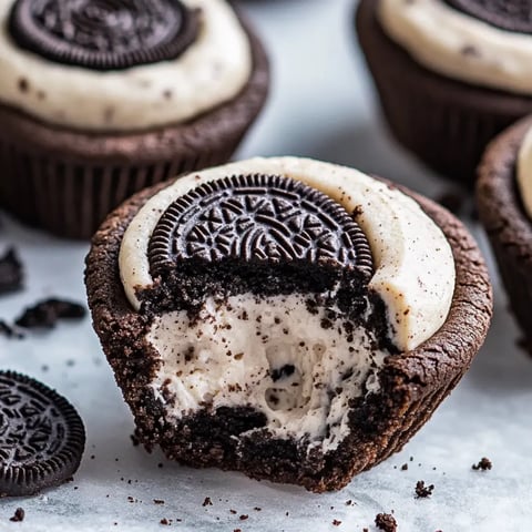 Ein Cupcake, angeknabbert.