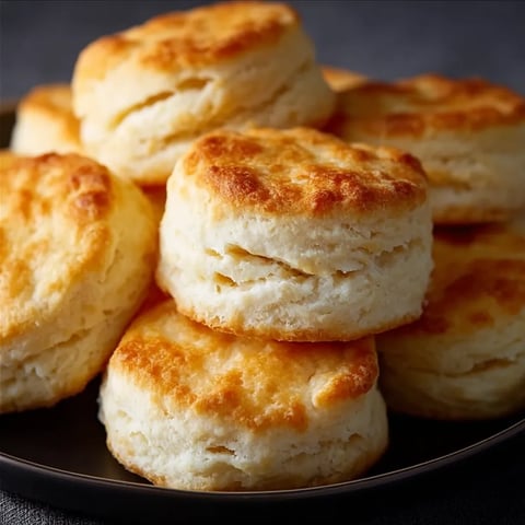 Ein Teller mit Biscuits.