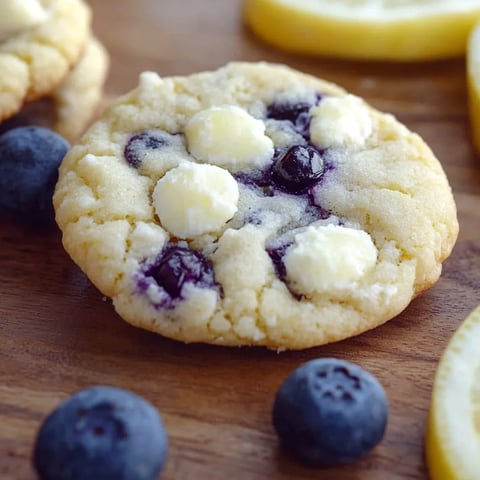 Ein Blaubeerkeks mit weißer Creme.