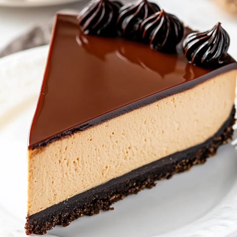 Ein Stück Schokokuchen auf einem Teller.