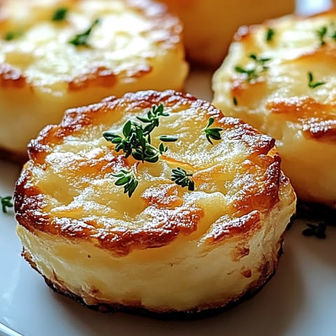 Drei Puffstücke mit Petersilie dekoriert.