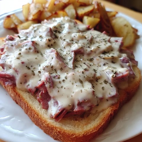 Teller mit Fleisch und Kartoffeln.