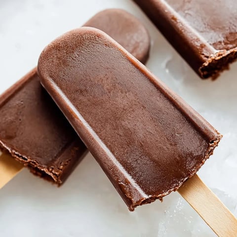 Ein Schoko-Eis am Stiel.