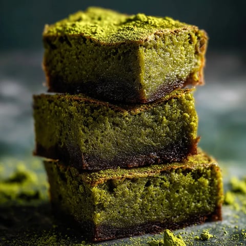 Drei grüne Kuchenstücke liegen übereinander gestapelt.